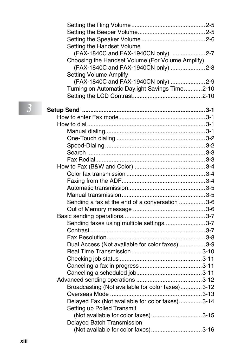 Brother FAX 1840C User Manual | Page 15 / 231