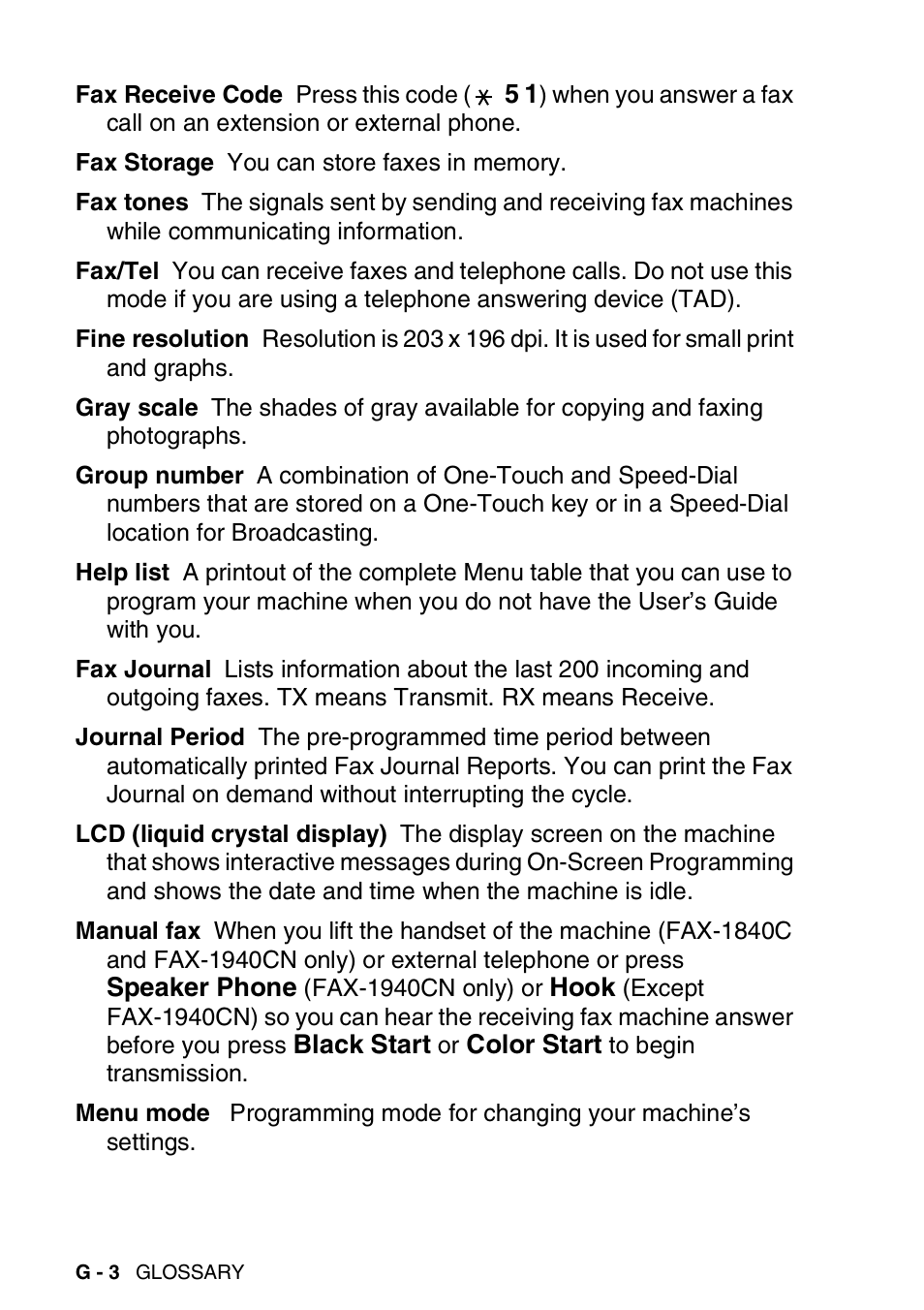 Brother FAX 1840C User Manual | Page 205 / 231