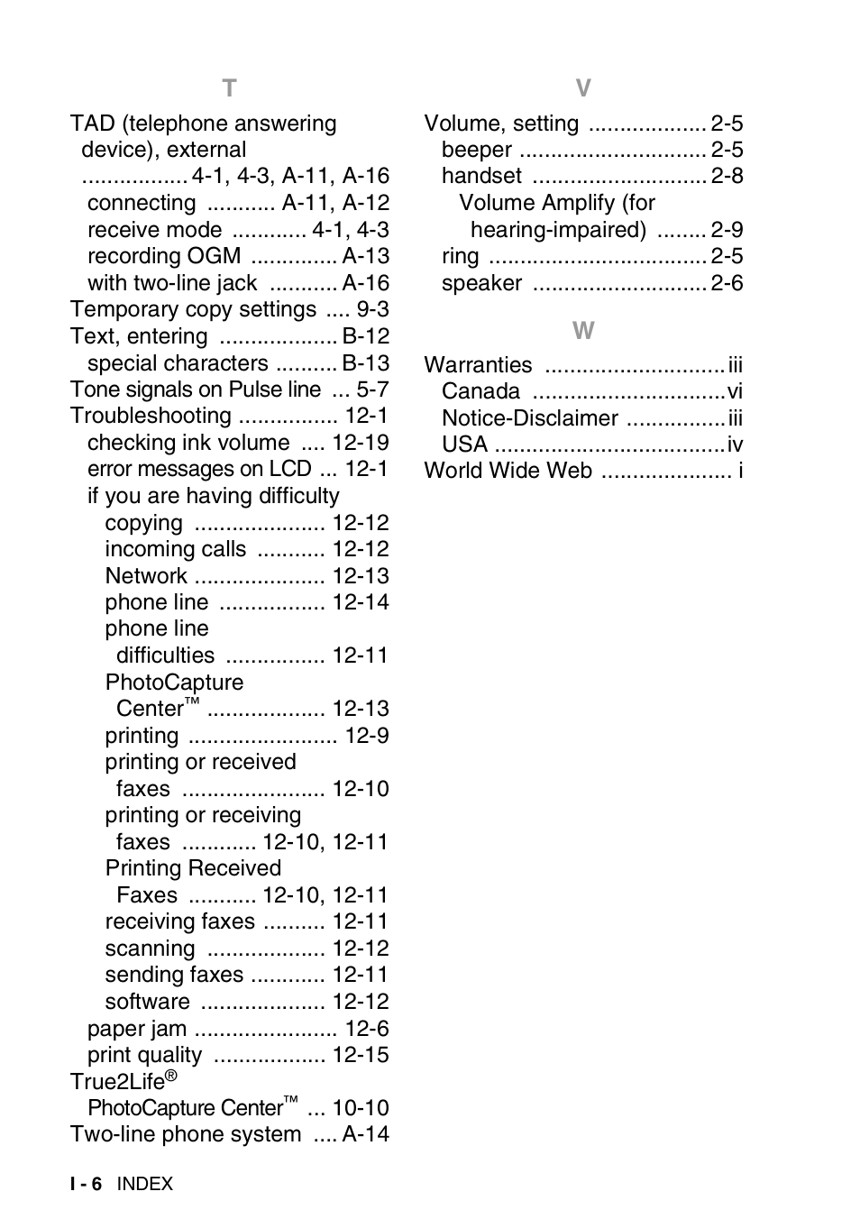 Brother FAX 1840C User Manual | Page 225 / 231