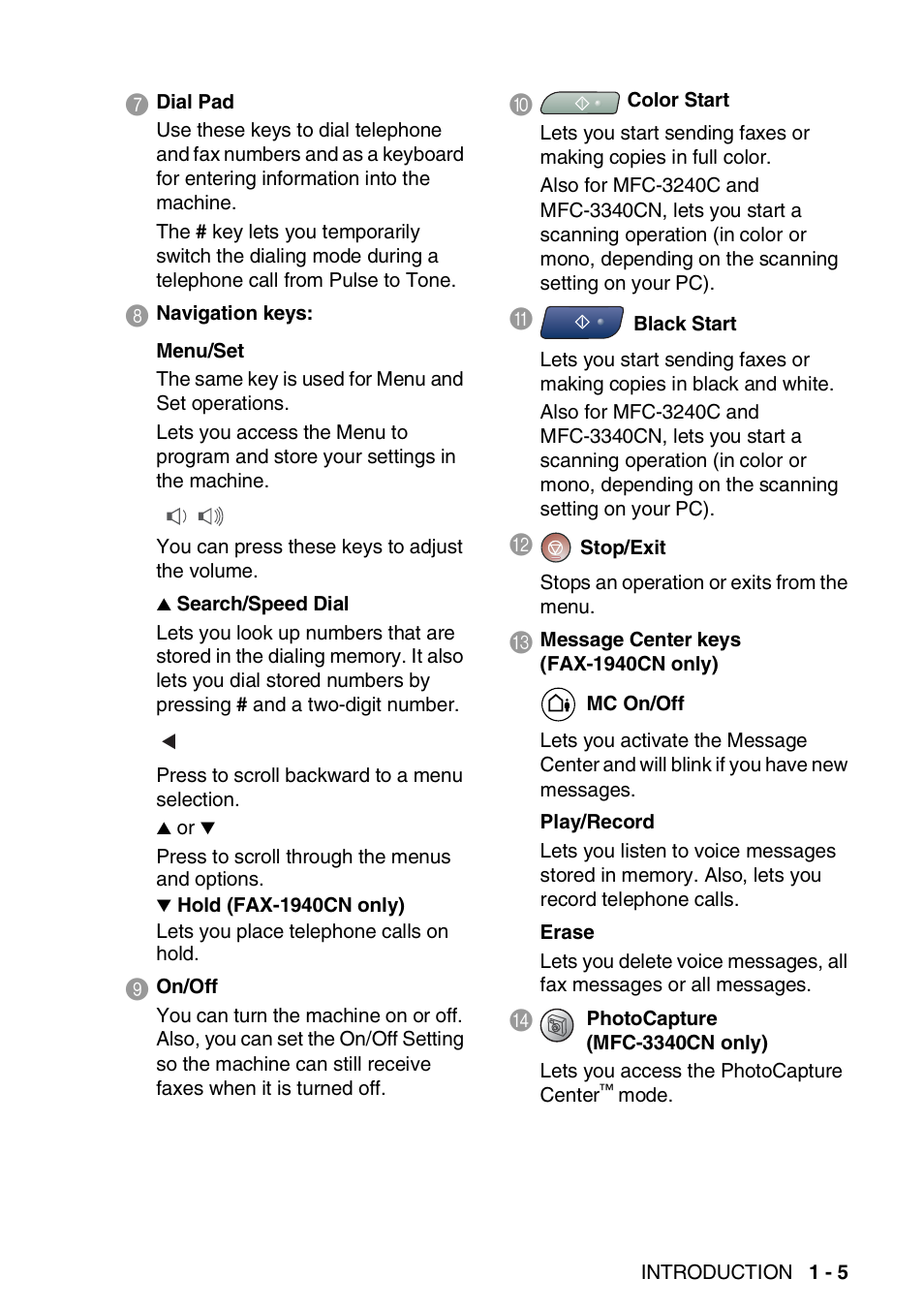 Brother FAX 1840C User Manual | Page 26 / 231