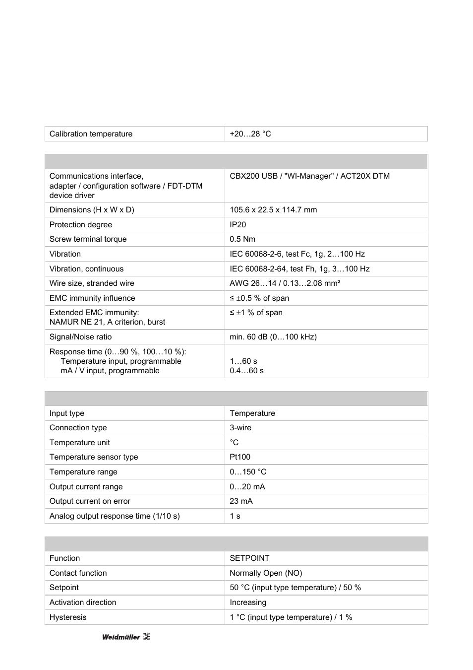 Weidmuller ACT20X User Manual | Page 52 / 182