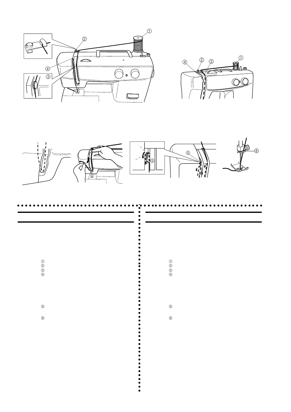 Enhebrado superior (de la aguja), Infilatura superiore (ago), Ed b c | Brother XL-5032 User Manual | Page 34 / 83