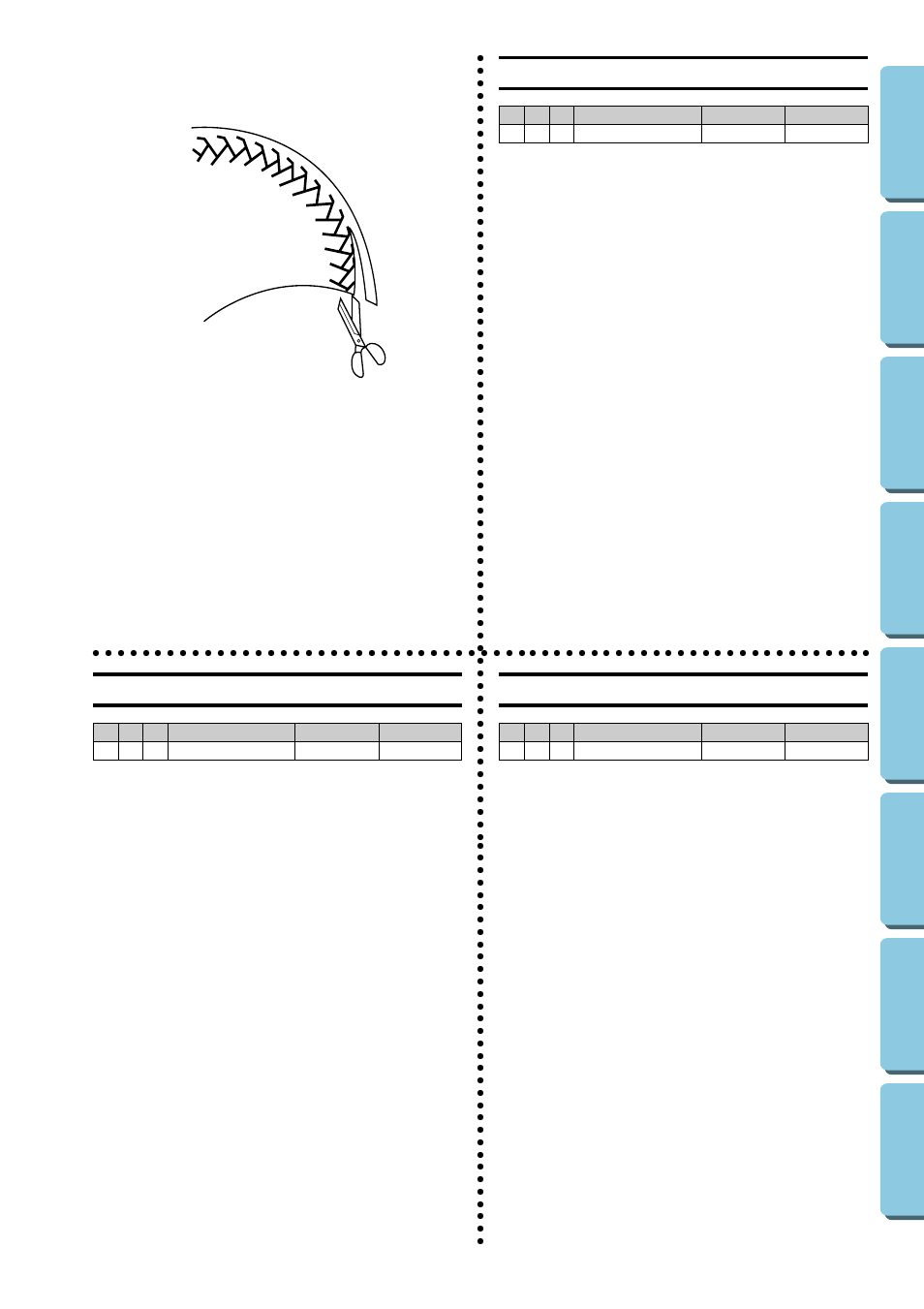 Feather stitching, Puntada pluma, Punto a piuma | Brother XL-5032 User Manual | Page 53 / 83