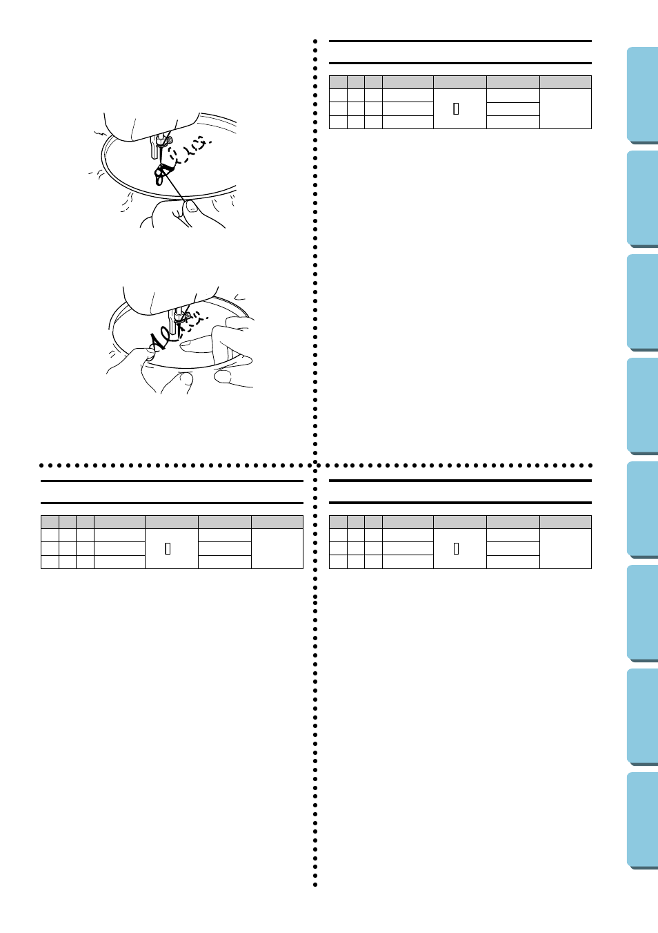 Monogramming and embroidering, Monogramas y bordados, Monogrammi e ricami | Brother XL-5032 User Manual | Page 68 / 83