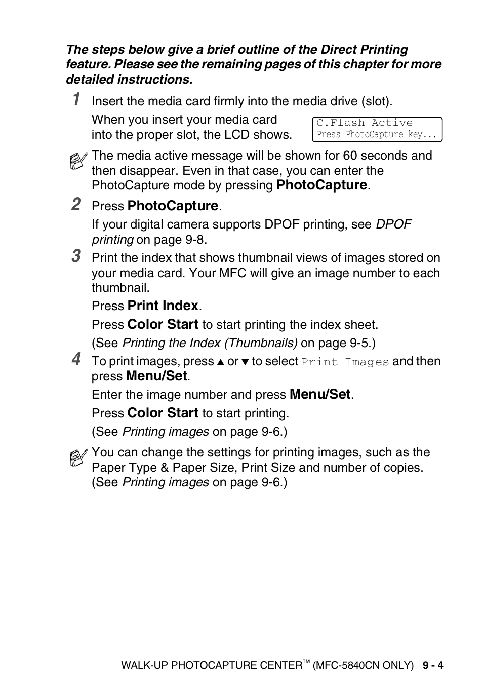 Brother MFC-5440CN User Manual | Page 110 / 211