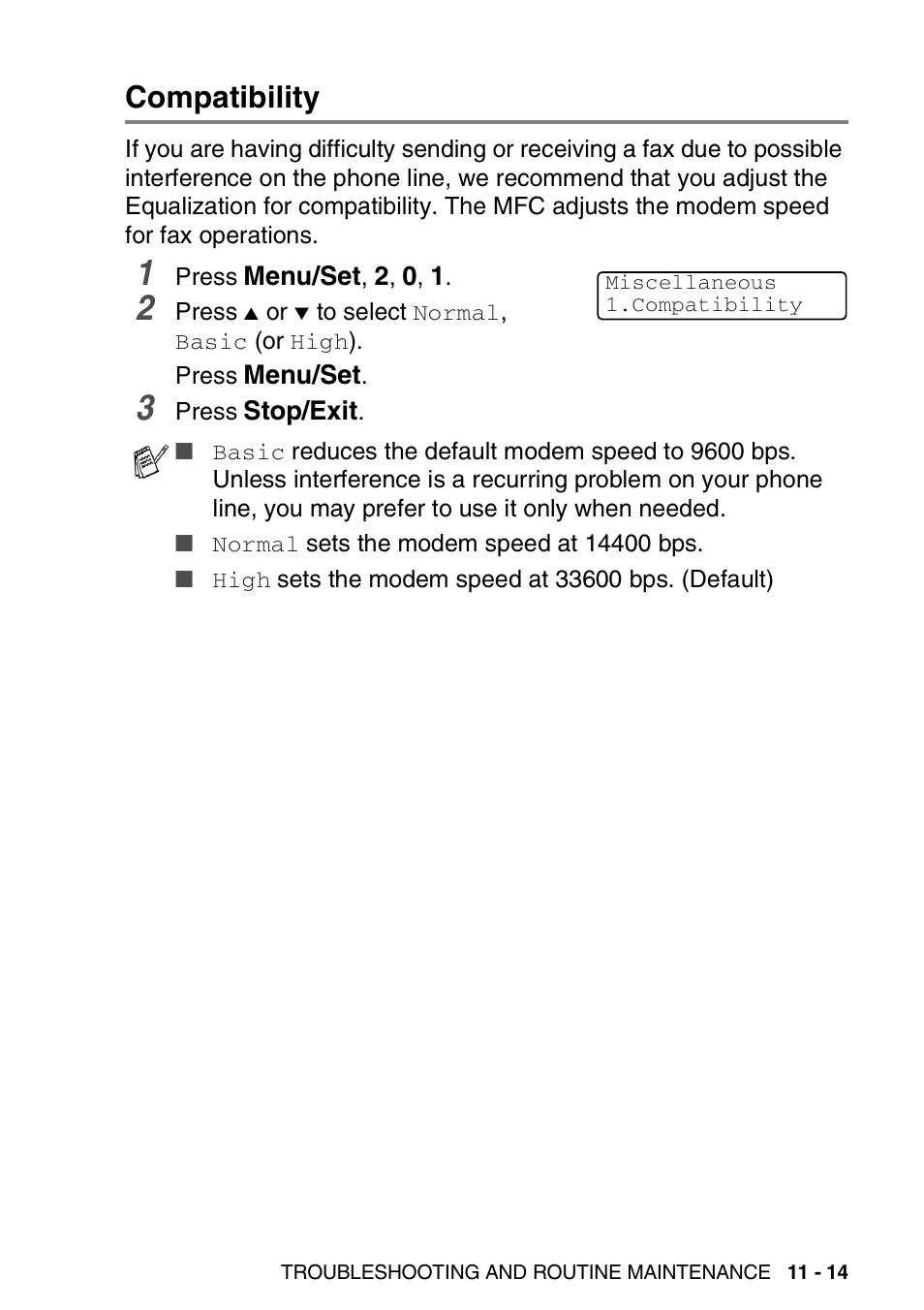 Compatibility, Compatibility -14 | Brother MFC-5440CN User Manual | Page 142 / 211