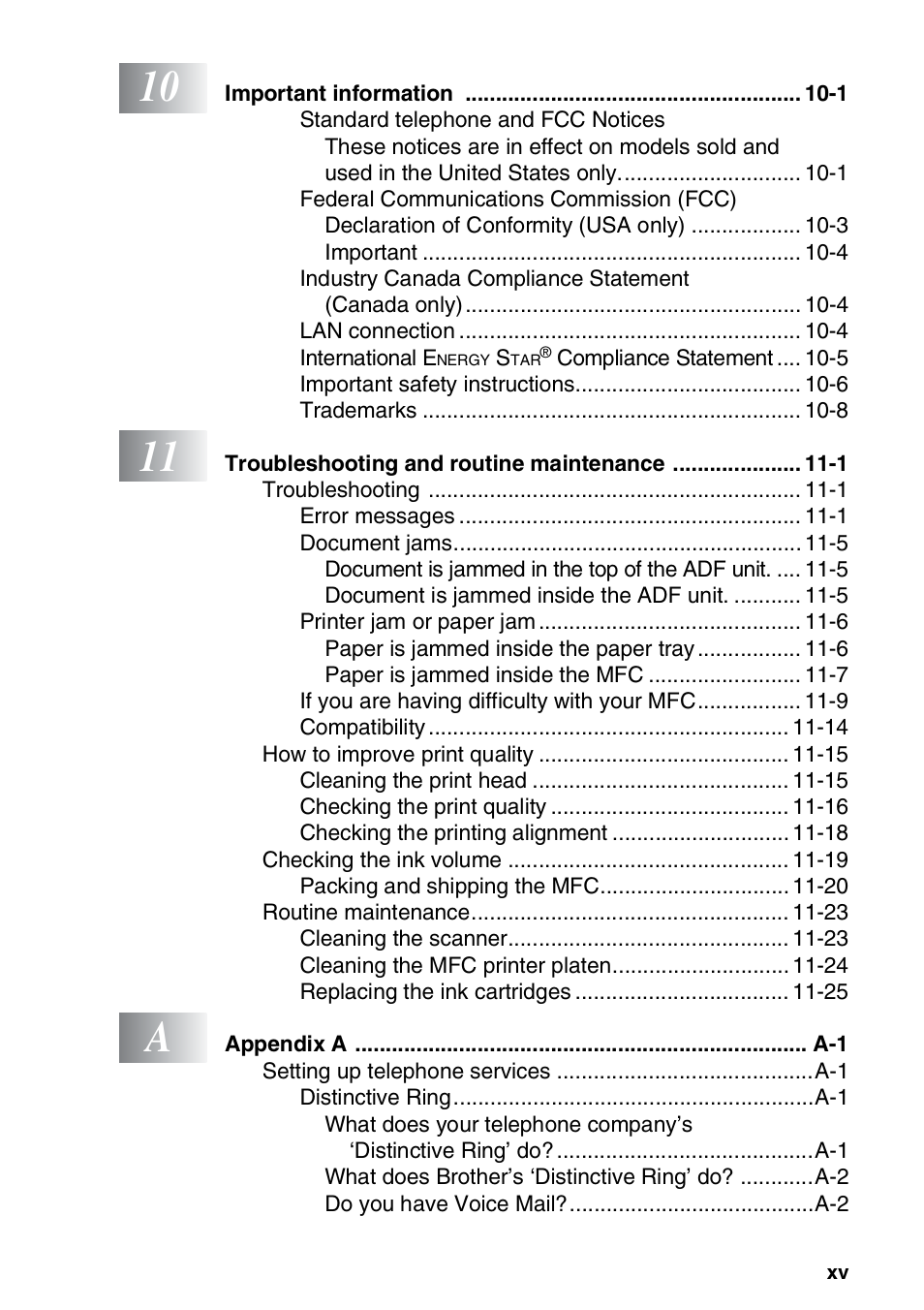 Brother MFC-5440CN User Manual | Page 17 / 211