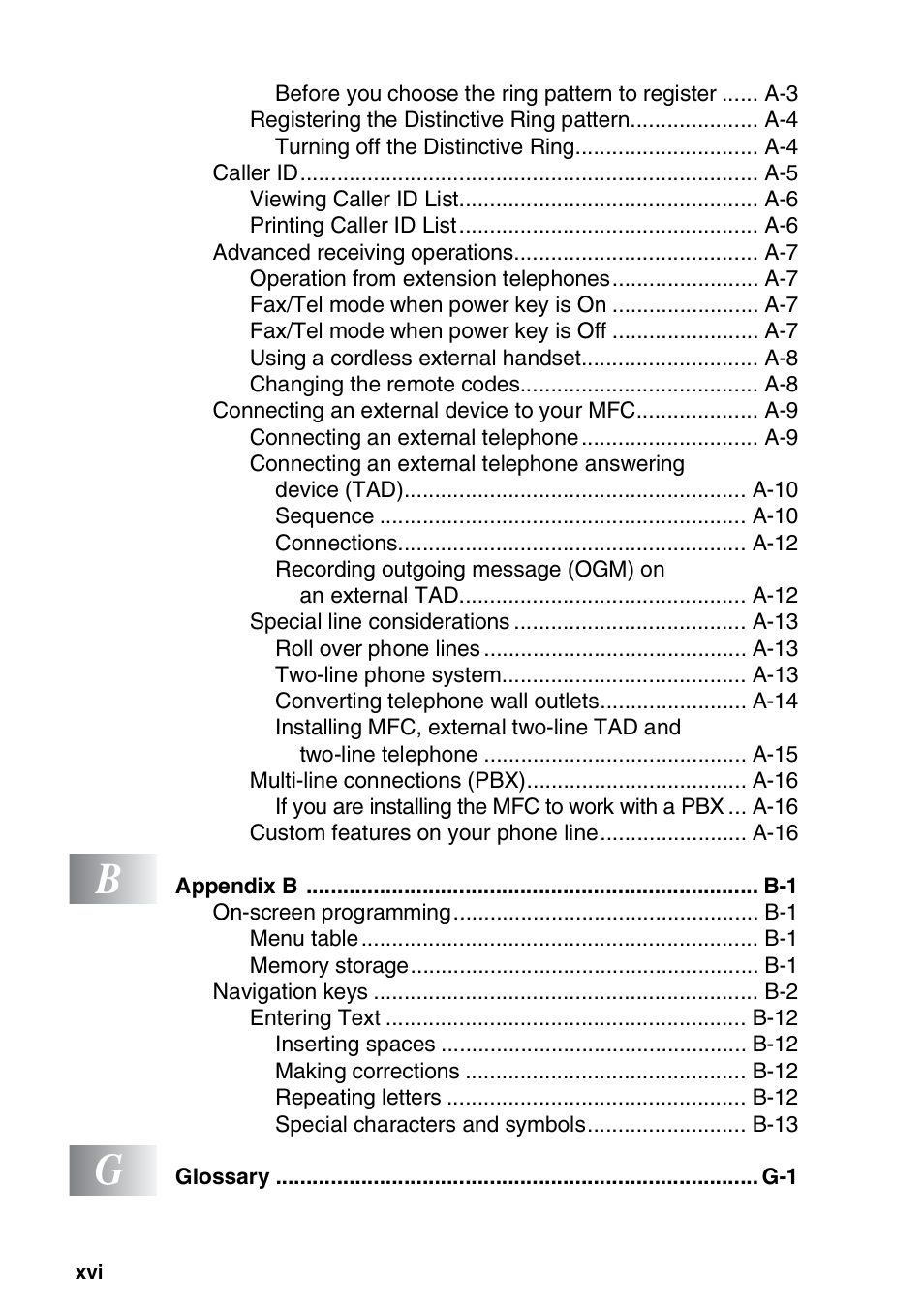 Brother MFC-5440CN User Manual | Page 18 / 211