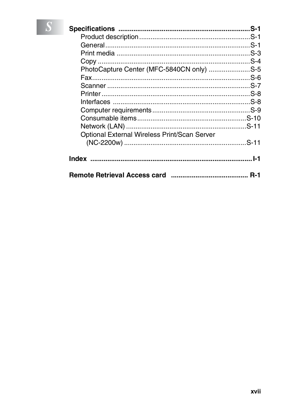 Brother MFC-5440CN User Manual | Page 19 / 211
