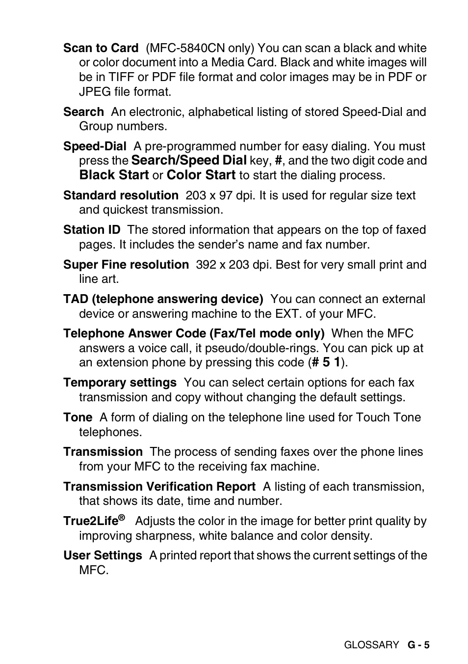 Brother MFC-5440CN User Manual | Page 190 / 211