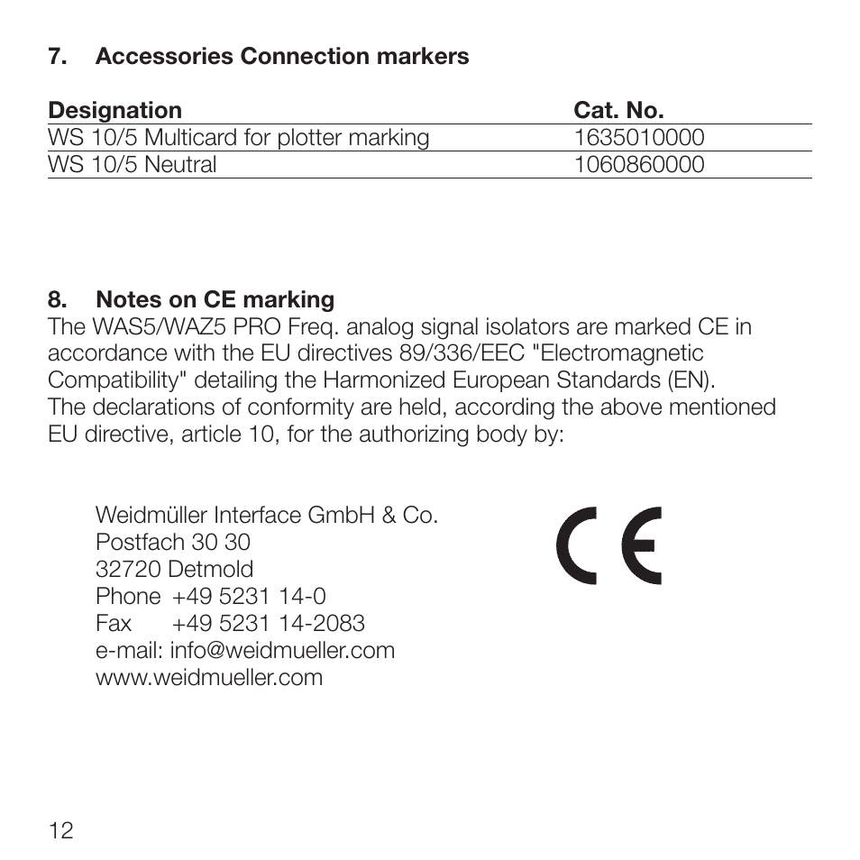 Weidmuller WAVE Analog 2 OLP User Manual | Page 7 / 7