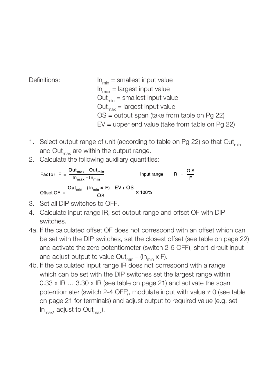 Smallest input value in, Largest input value out, Smallest input value out | And out, Adjust to out | Weidmuller WAVE Analog PRO DC User Manual | Page 9 / 15
