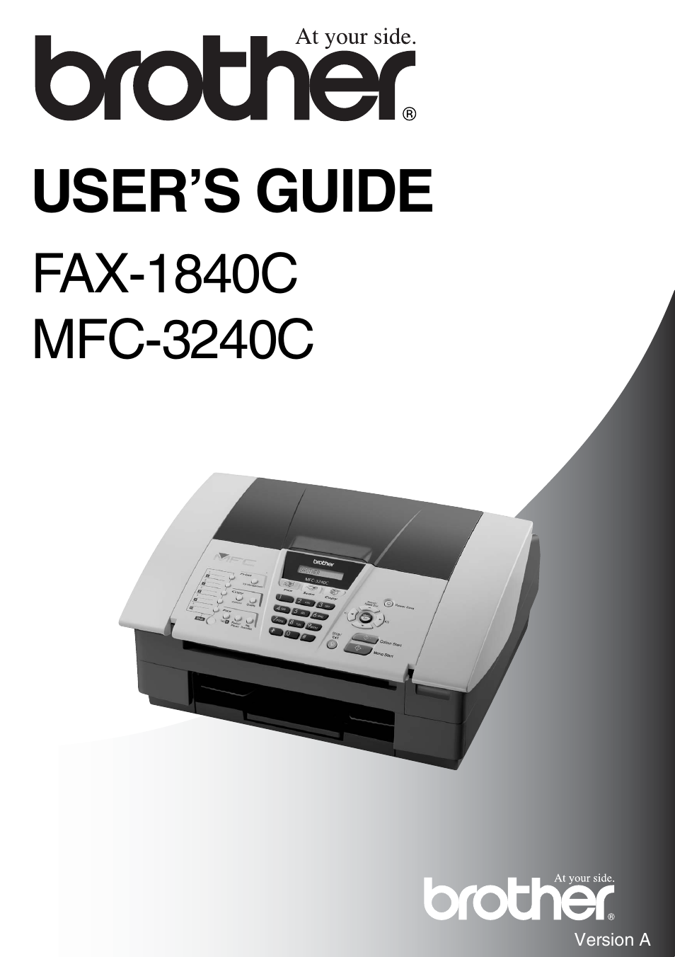 Brother FAX-3240C User Manual | 192 pages