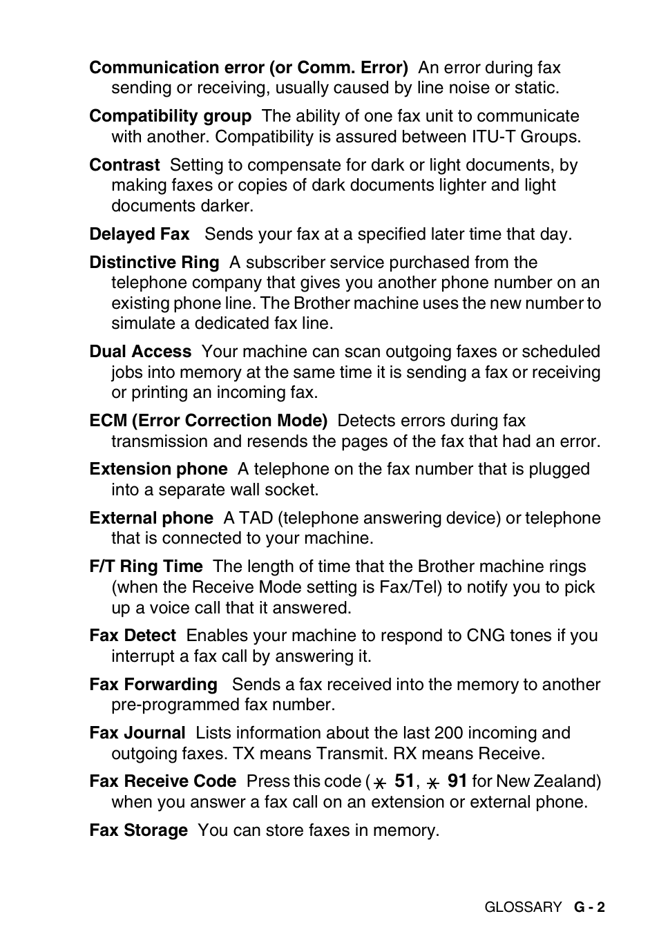 Brother FAX-3240C User Manual | Page 172 / 192