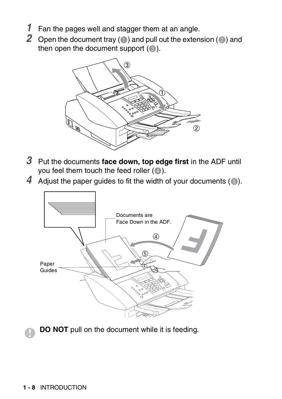 Brother FAX-3240C User Manual | Page 23 / 192