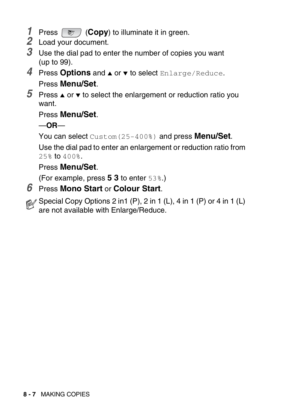 Brother FAX-3240C User Manual | Page 95 / 192