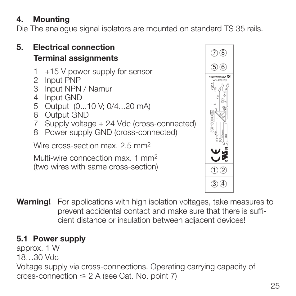 Weidmuller WAVE Analog PRO Frequency User Manual | Page 12 / 15