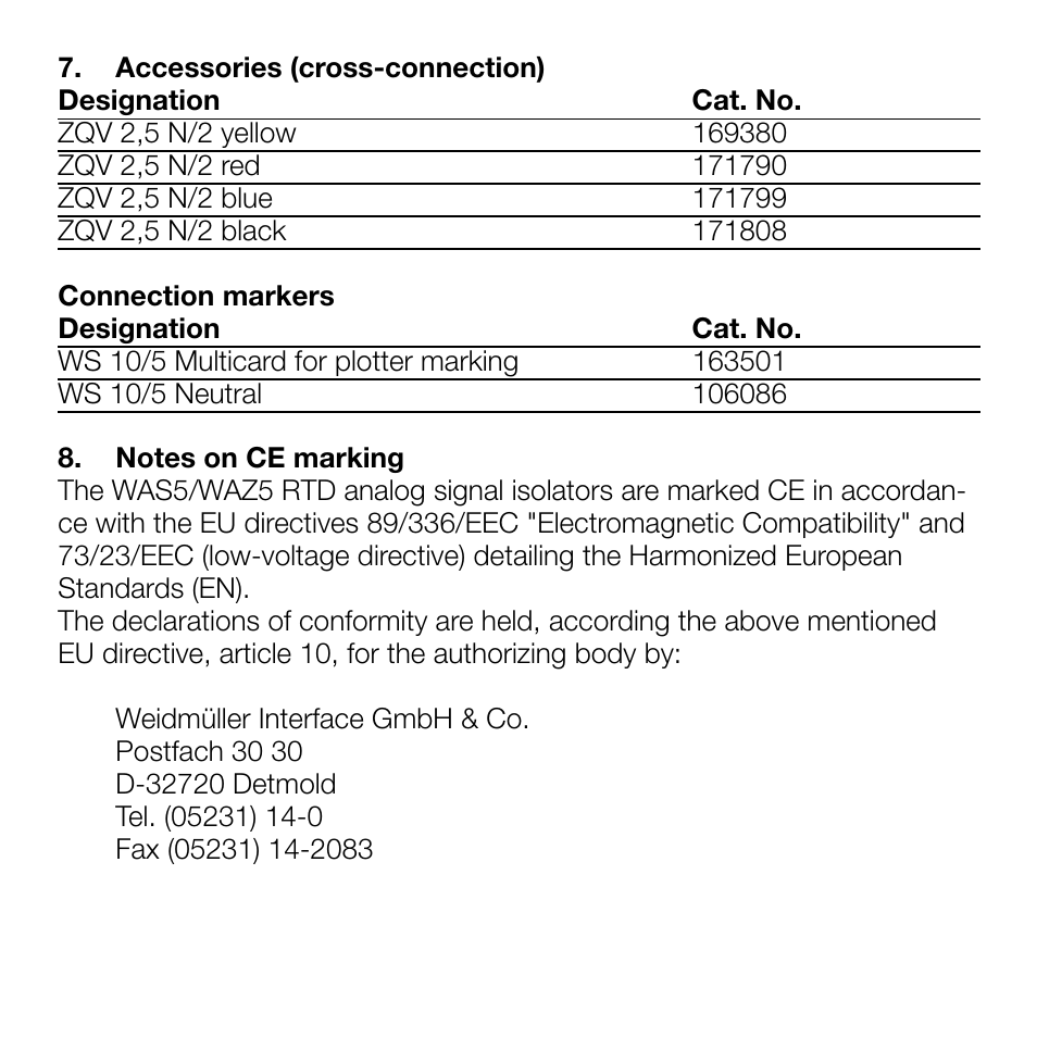 Weidmuller WAVE Analog PRO RTD User Manual | Page 12 / 13