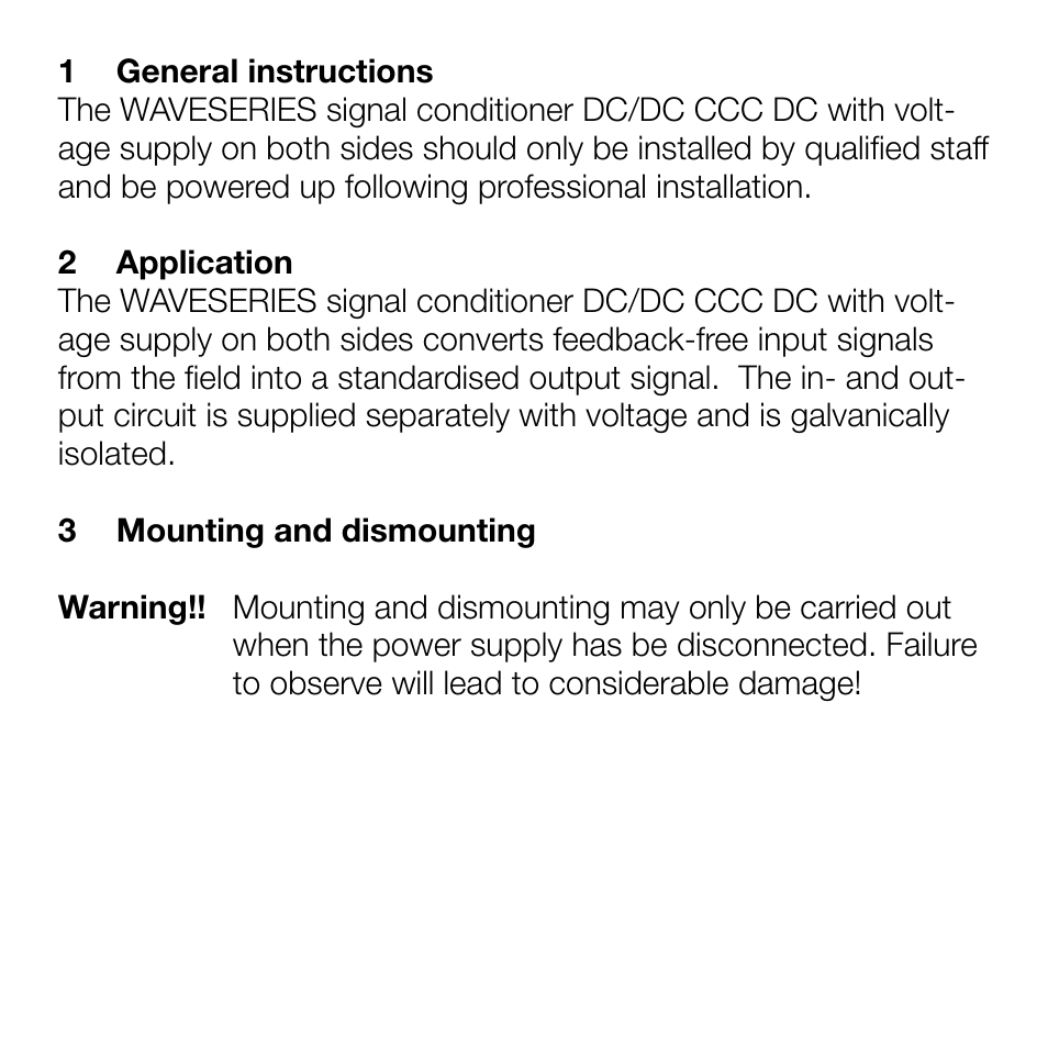 Weidmuller DC/DC CCC DC - with voltage supply on both sides User Manual | Page 2 / 8