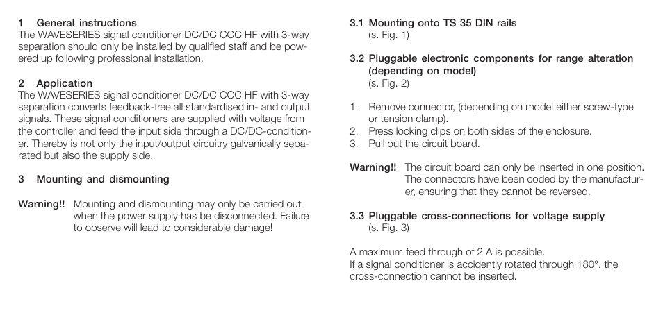 Weidmuller DC/DC CCC HF - with 3 way separation User Manual | Page 2 / 5