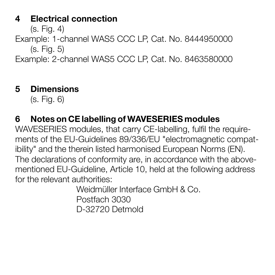 Weidmuller DC/DC CCC LP - without additional voltage supply User Manual | Page 4 / 8