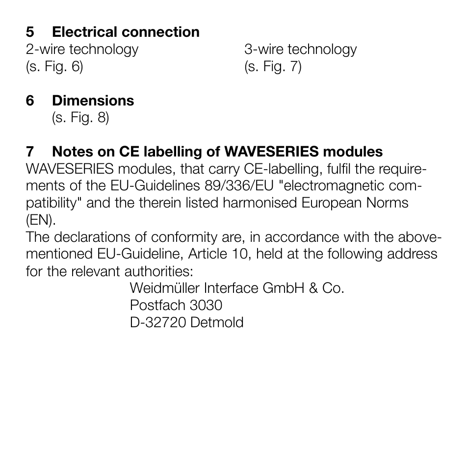 Weidmuller PT 100/3 sig conditioners for current output User Manual | Page 11 / 14
