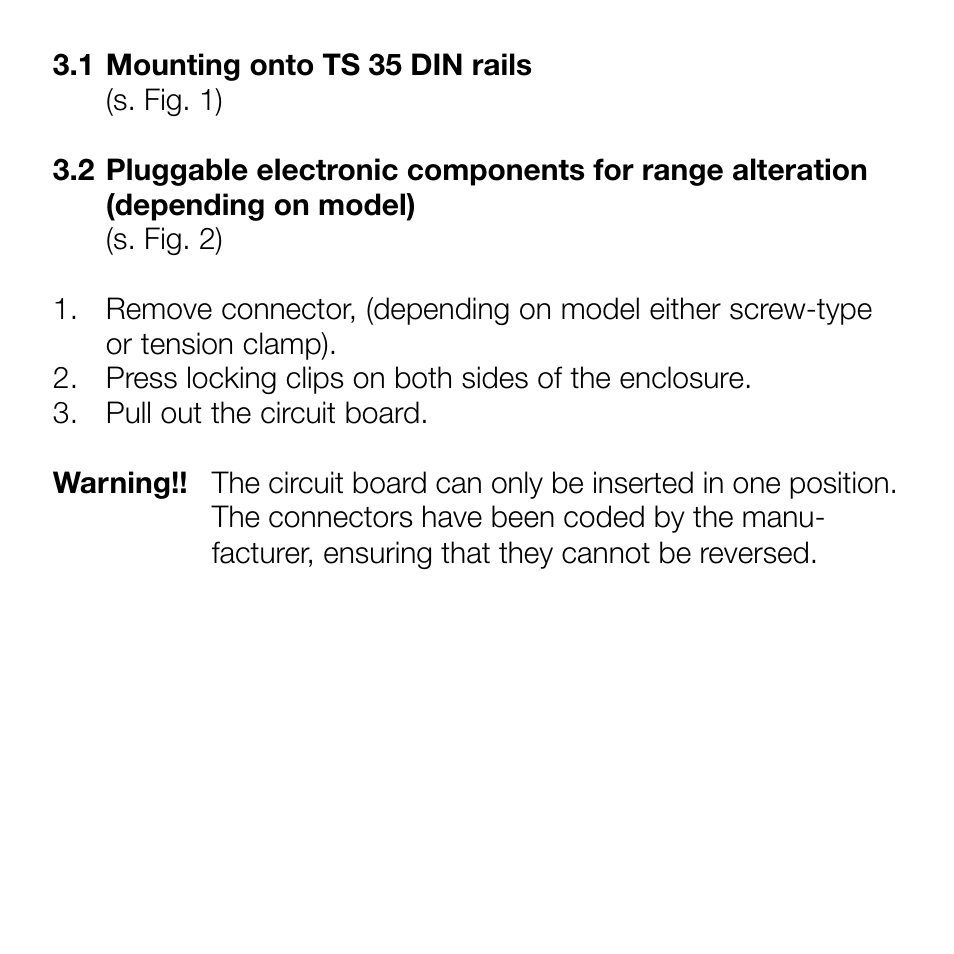 Weidmuller PT 100/3 sig conditioners for current output User Manual | Page 3 / 14