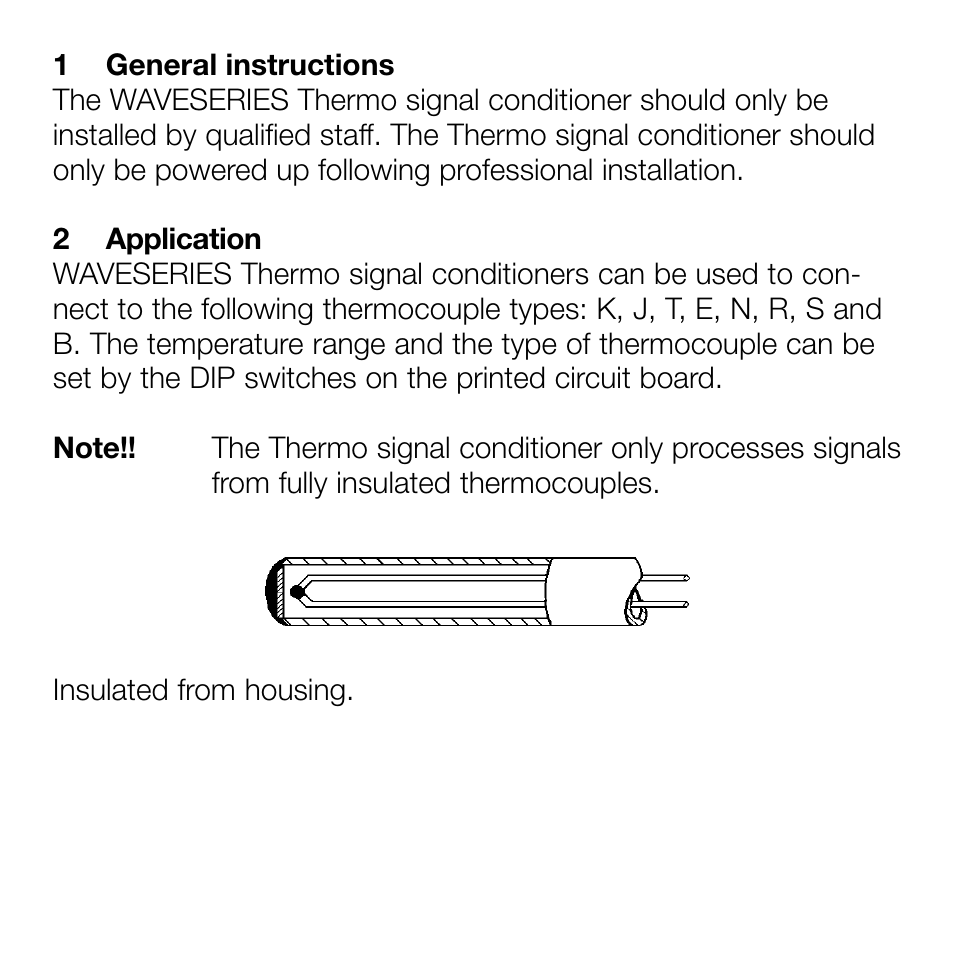 Weidmuller Thermo Signal Conditioners for current & voltage output User Manual | Page 2 / 14