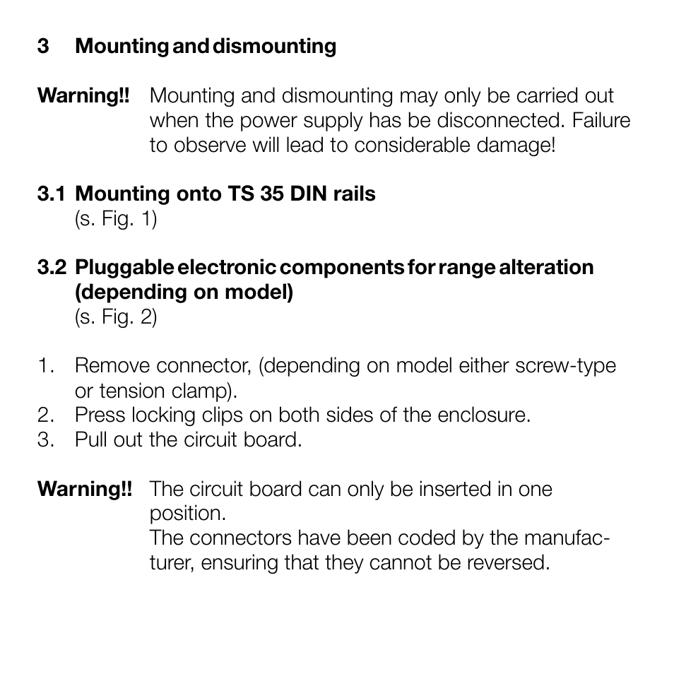 Weidmuller Thermo Signal Conditioners for current & voltage output User Manual | Page 3 / 14