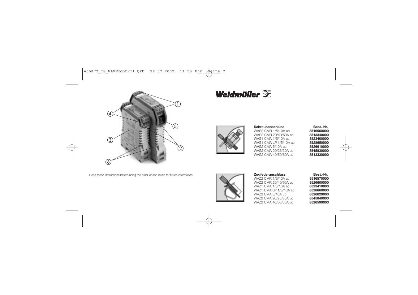 Weidmuller WAVE Control: Current Monitoring Module User Manual | Page 2 / 6