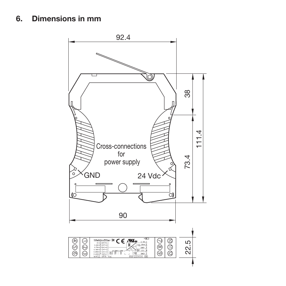 Weidmuller WAVE Control: VMA Vac Voltage-Monitoring Module User Manual | Page 8 / 9