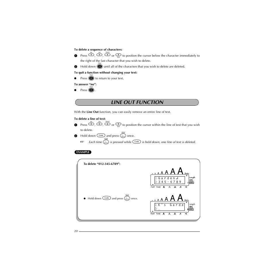 Line out function | Brother HL-1850 User Manual | Page 24 / 71