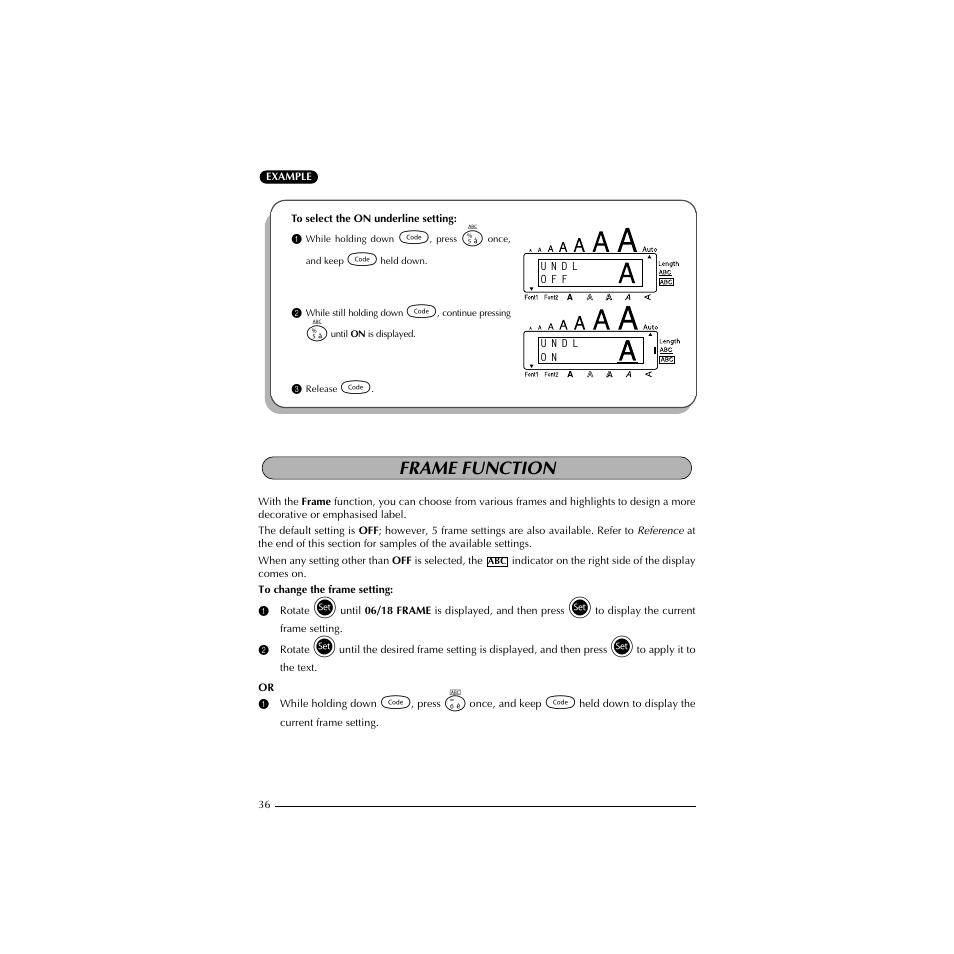 Frame function | Brother HL-1850 User Manual | Page 40 / 71