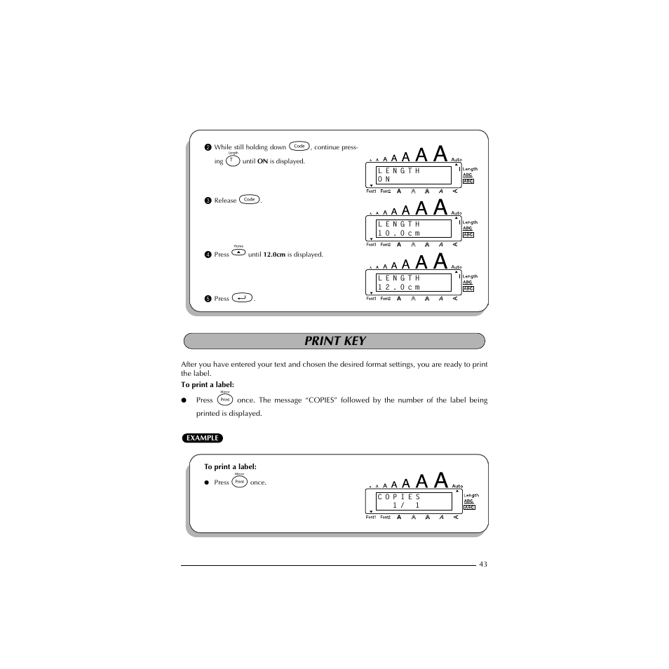 Print key | Brother HL-1850 User Manual | Page 47 / 71