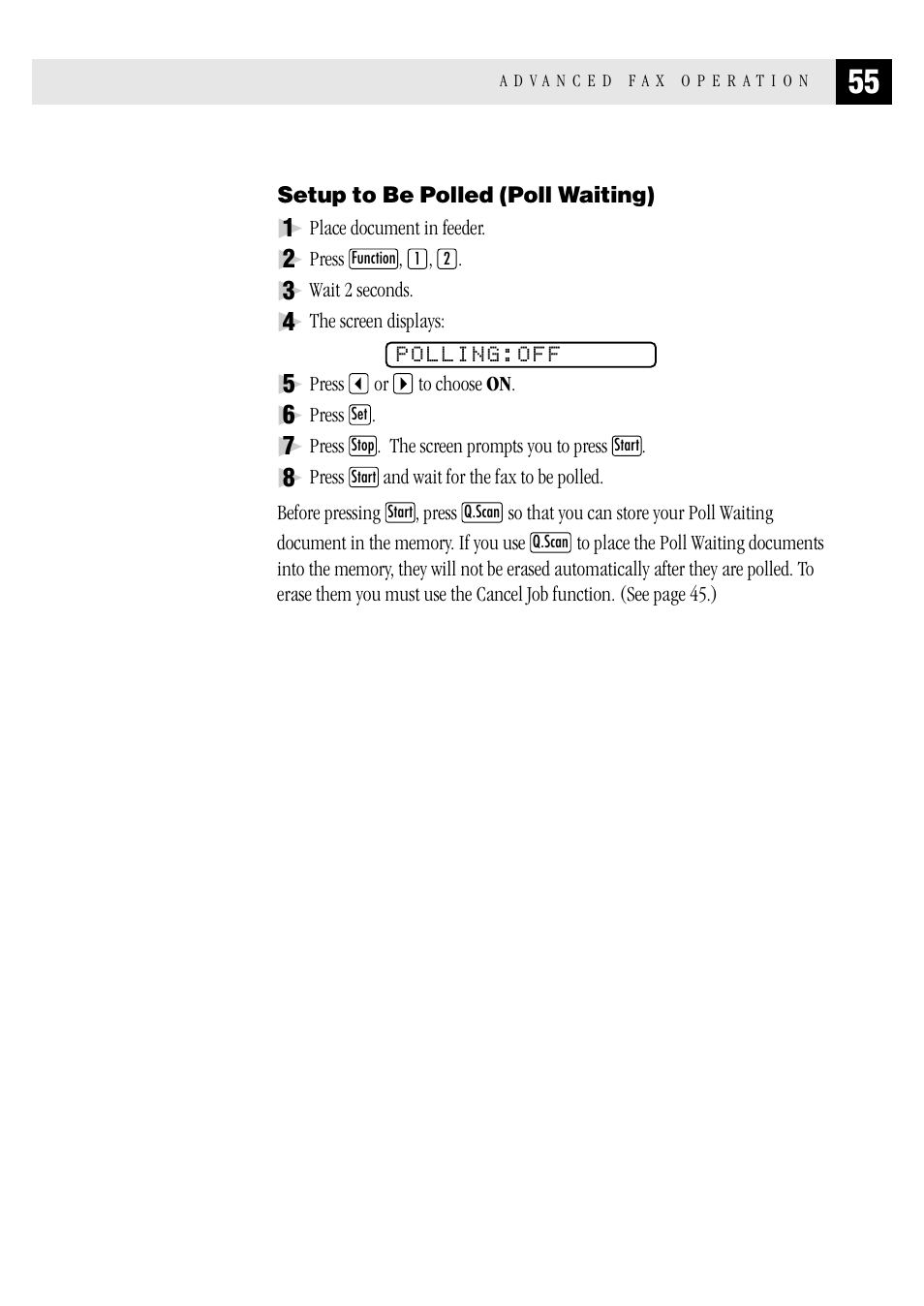 Setup to be polled (poll waiting) | Brother MFC 1970MC User Manual | Page 63 / 136