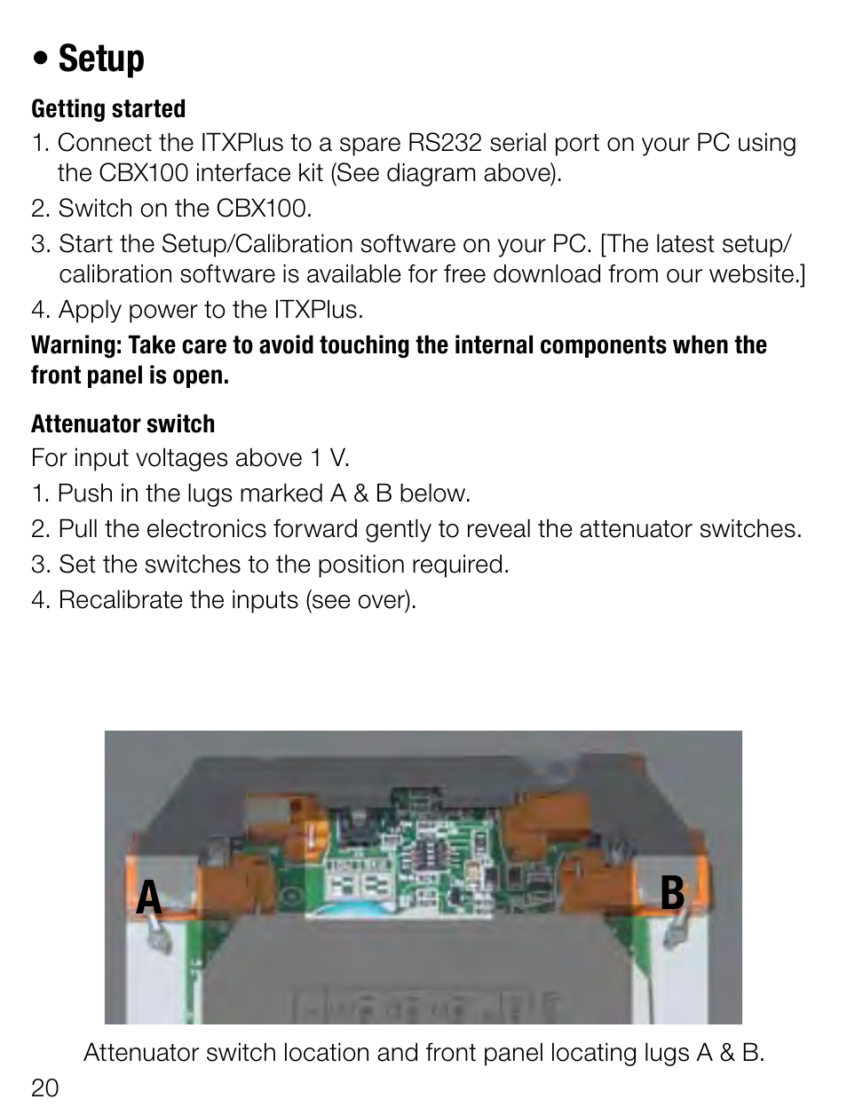 Setup | Weidmuller ITX+ - Universal signal isolator / amplifier User Manual | Page 20 / 64
