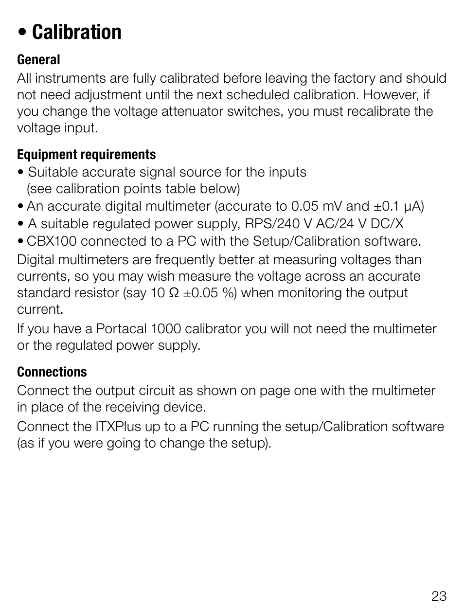 Calibration | Weidmuller ITX+ - Universal signal isolator / amplifier User Manual | Page 23 / 64