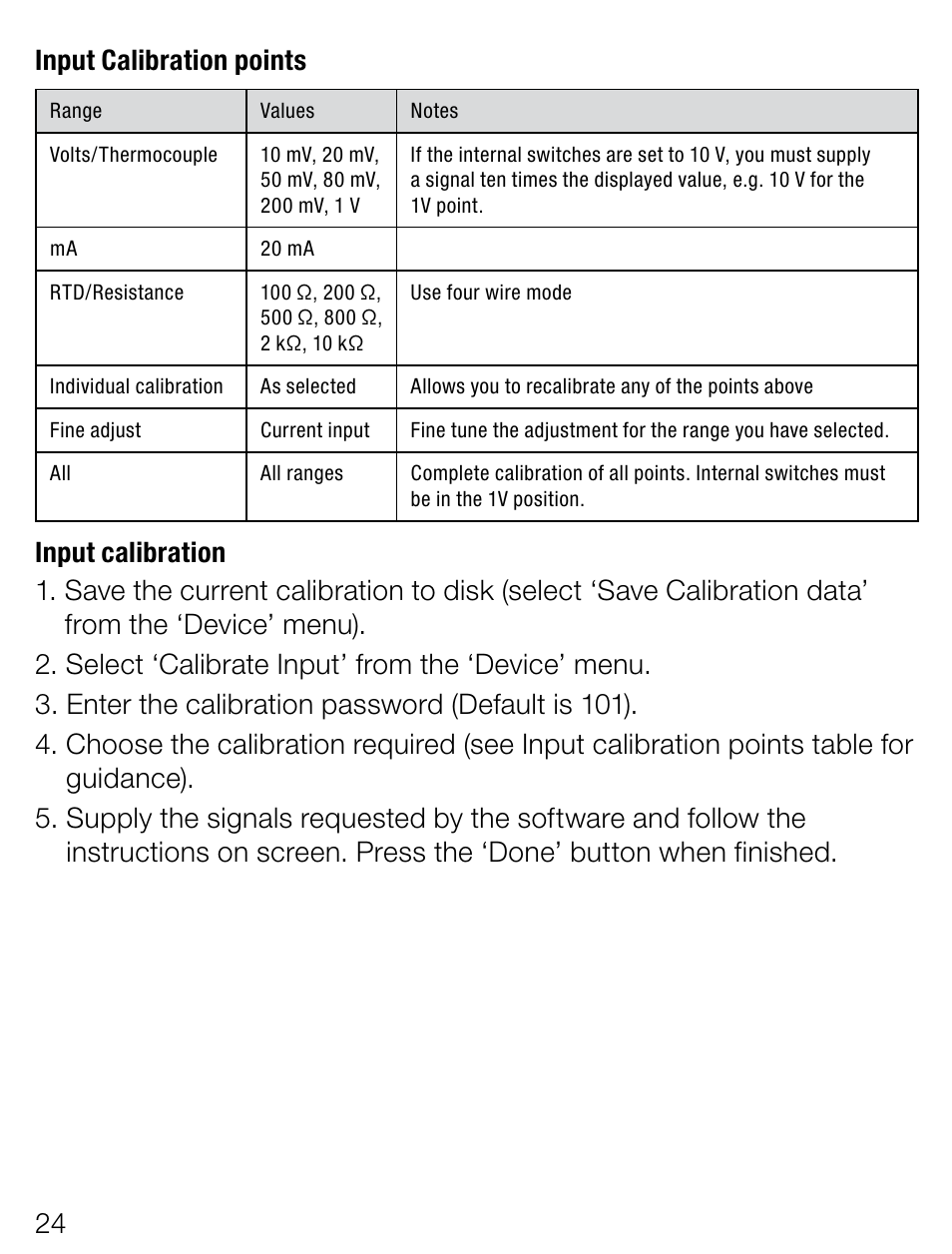 2 input calibration points | Weidmuller ITX+ - Universal signal isolator / amplifier User Manual | Page 24 / 64