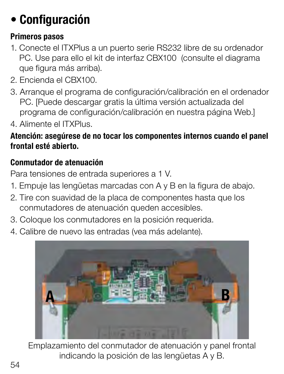 Configuración | Weidmuller ITX+ - Universal signal isolator / amplifier User Manual | Page 54 / 64