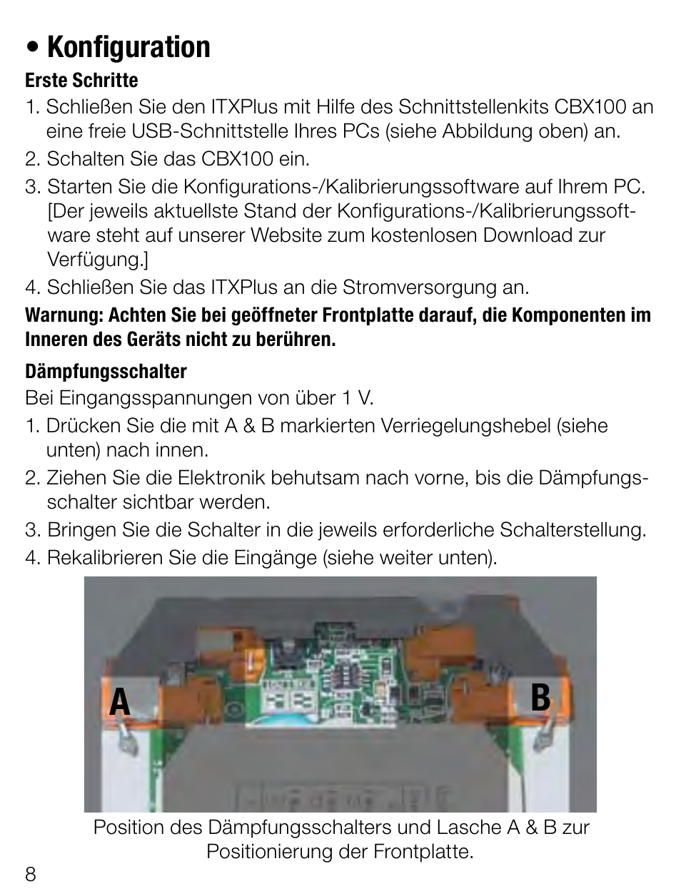 Konfiguration | Weidmuller ITX+ - Universal signal isolator / amplifier User Manual | Page 8 / 64