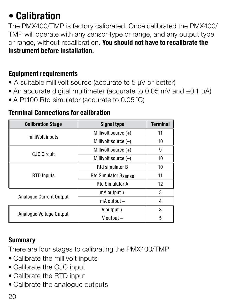 Calibration | Weidmuller PMX400TMP - Display instrument for control panel User Manual | Page 7 / 39