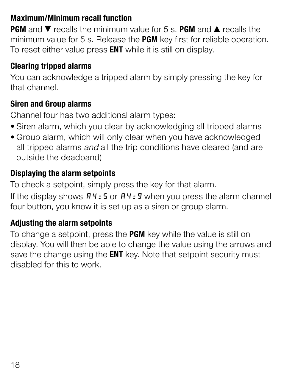 Weidmuller PMX420SERIES - Display instrument for control panel User Manual | Page 18 / 68