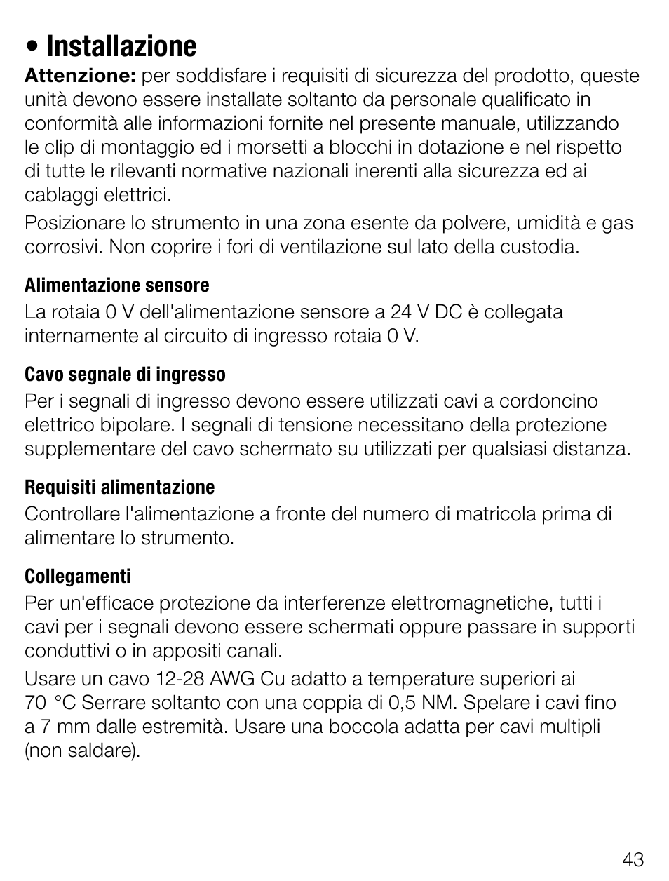 Installazione | Weidmuller PMX420SERIES - Display instrument for control panel User Manual | Page 43 / 68