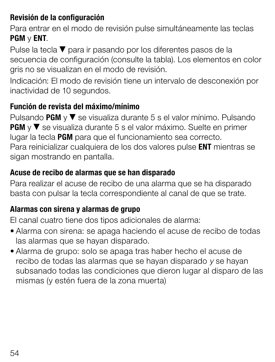 Weidmuller PMX420SERIES - Display instrument for control panel User Manual | Page 54 / 68