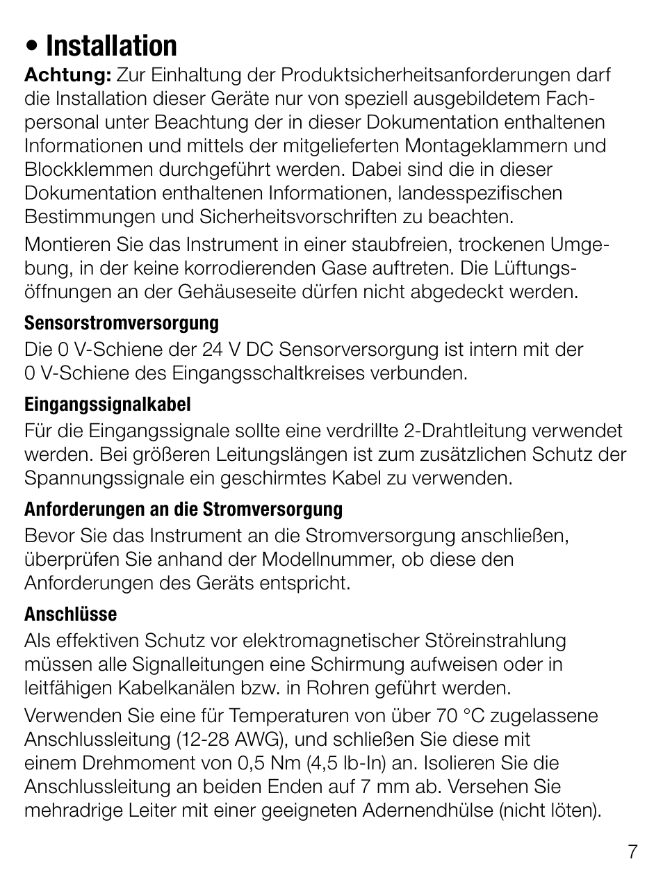 Installation | Weidmuller PMX420SERIES - Display instrument for control panel User Manual | Page 7 / 68