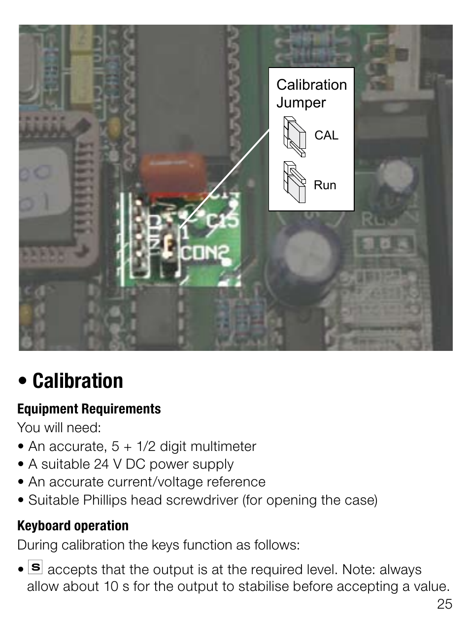 Calibration | Weidmuller Portacal 1000 - Instrument Calibrator User Manual | Page 11 / 41