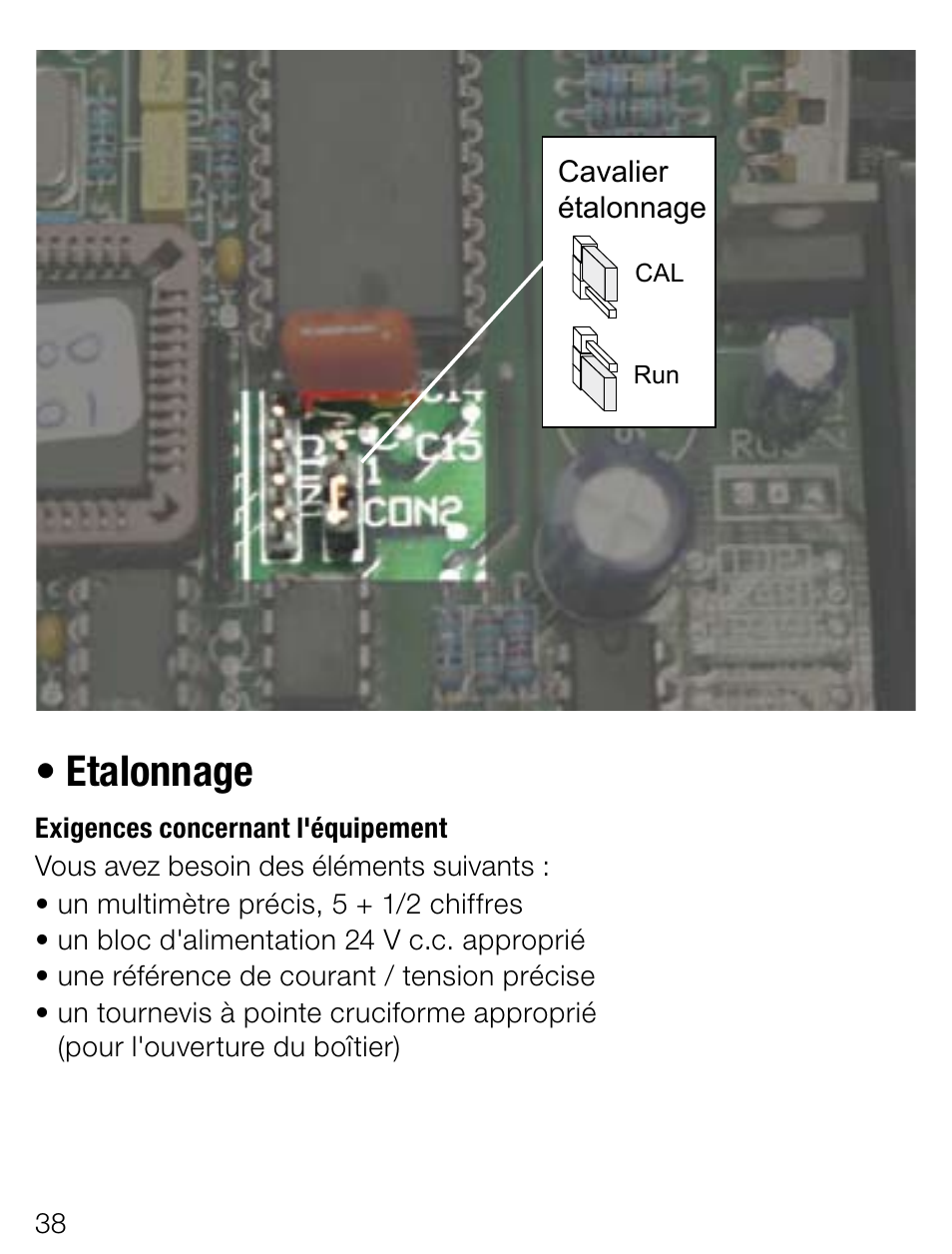 Etalonnage | Weidmuller Portacal 1000 - Instrument Calibrator User Manual | Page 24 / 41