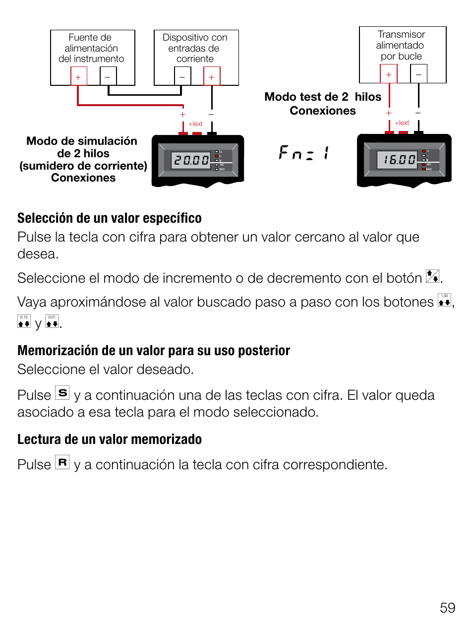 Fn=1 | Weidmuller Portacal 1000 - Instrument Calibrator User Manual | Page 32 / 41