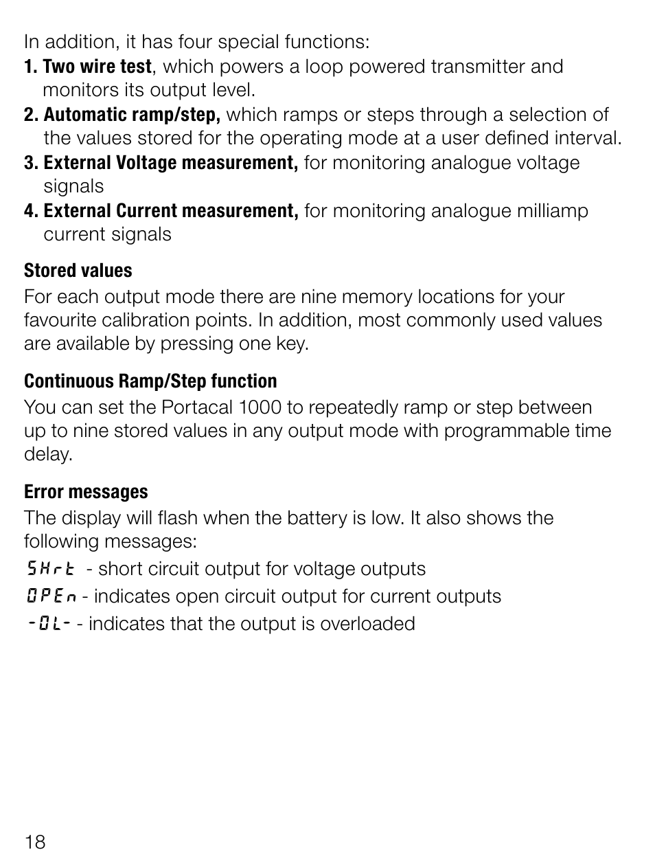 Weidmuller Portacal 1000 - Instrument Calibrator User Manual | Page 4 / 41