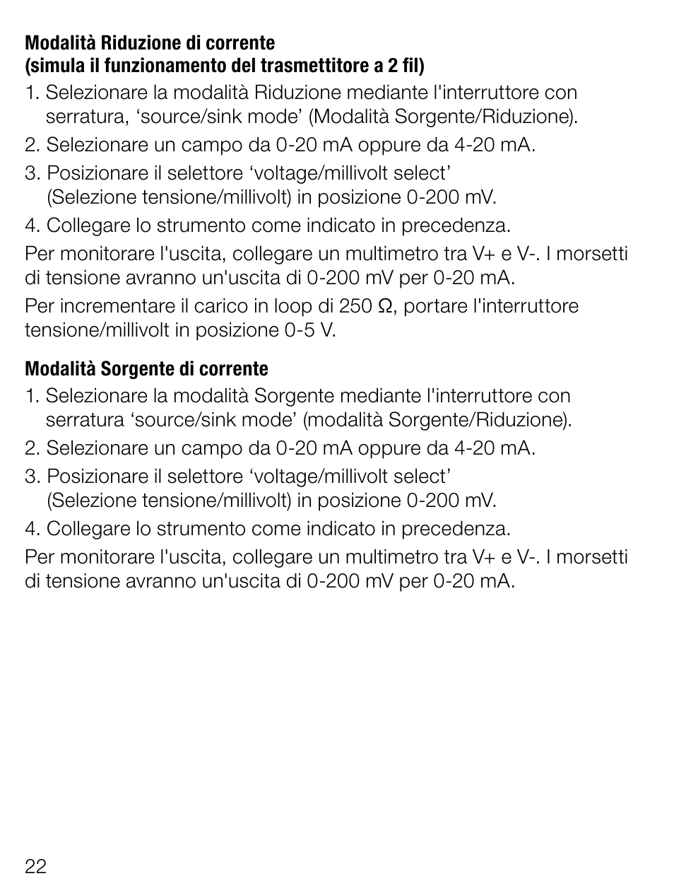 Weidmuller Portacal 275 - Signal source and loop calibrator User Manual | Page 22 / 32